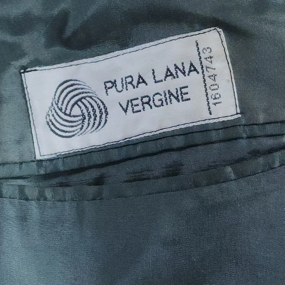 Vintage Lanerossi Mens XL 46 Stripe Wool Blazer Jacket Italy Dark Academia